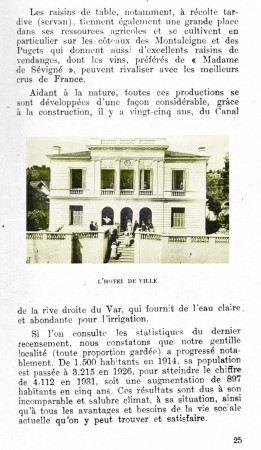 PAGE 25 DU GUIDE DE 1931